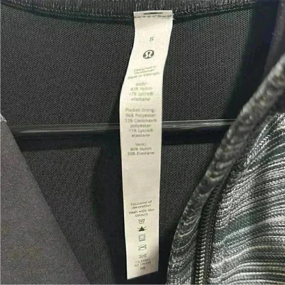 Lululemon Hooded Define Jacket *Nulu Space Dye Heathered Nocturnal Teal Sz8 EUC - Picture 9 of 9